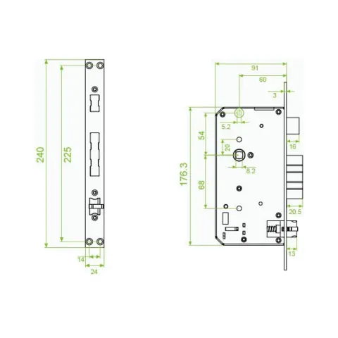 Биометрический замок Temid TL100 Silver