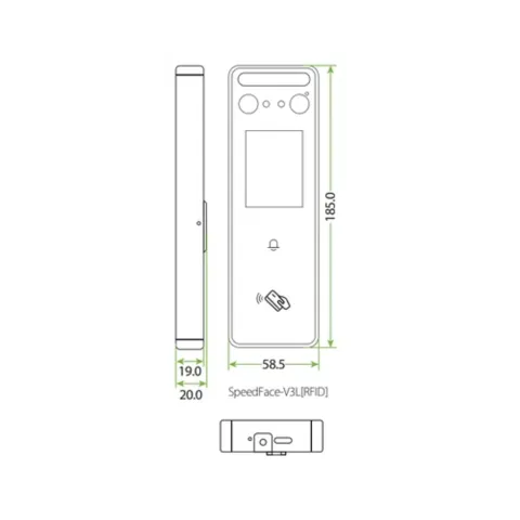 Мультибиометрический терминал Temid SpeedFace-V3L-RFID[MF]
