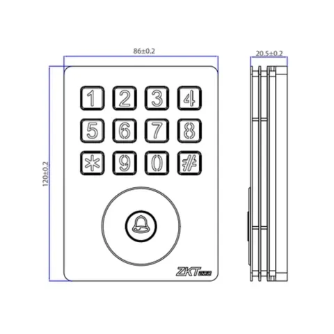 Кодовая панель Temid SKW-H[IC]